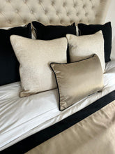 Load image into Gallery viewer, Putty & Black Super King Bed Set