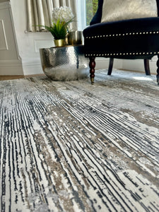 Solar Pluto Natural / Grey Rug